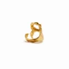 Zalio vergulde ring met de letter R