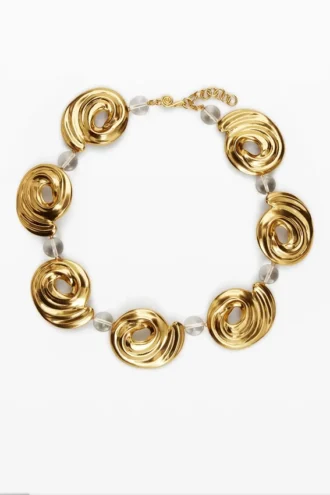 Zalio vergulde spiraalketting
