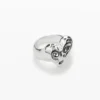 Zalio verzilverde hartvormige ring