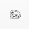 Zalio verzilverde hartvormige ring