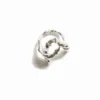 Zalio verzilverde ring met de letter a