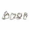 Zalio verzilverde ring met de letter a