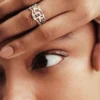 Zalio verzilverde ring met tekst