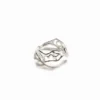 Zalio verzilverde ring met tekst