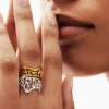 Zalio verzilverde ring met tekst