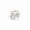 Zalio verzilverde ring met tekst
