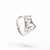 Zalio verzilverde ring met tekst