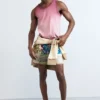 Zwembroek met patchprint
